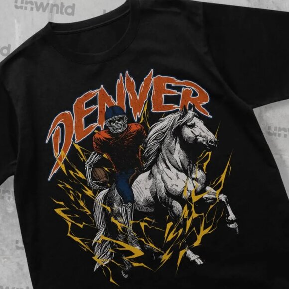 DENVER BRONCOS Shirts, DENVER BRONCOS Football Shirts Tee - Picture 1 of 2
